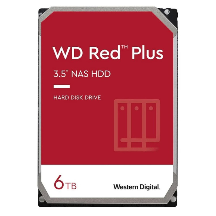 هارد اینترنال وسترن دیجیتال مدل Western Digital Red Plus 6TB WD60EFPX